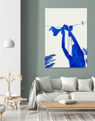 Blue Nude Vacay Matisse by Uma Gokhale on GIANT ART - blue digital painting