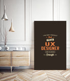UX Designer Funny Job Title Profession Birthday Worker by JOSE LOPES NETO on GIANT ART - black typography