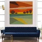 Abstract sunset by M.TERESA HERNANDEZ on GIANT ART - orange digital painting