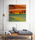 Abstract sunset by M.TERESA HERNANDEZ on GIANT ART - orange digital painting