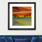 Abstract sunset by M.TERESA HERNANDEZ on GIANT ART - orange digital painting