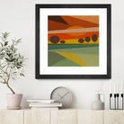 Abstract sunset by M.TERESA HERNANDEZ on GIANT ART - orange digital painting