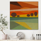 Abstract sunset by M.TERESA HERNANDEZ on GIANT ART - orange digital painting