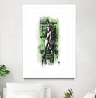 GreenSkull (Naked Ballerina No1) by Radoslav Karanović on GIANT ART - green digital drawing