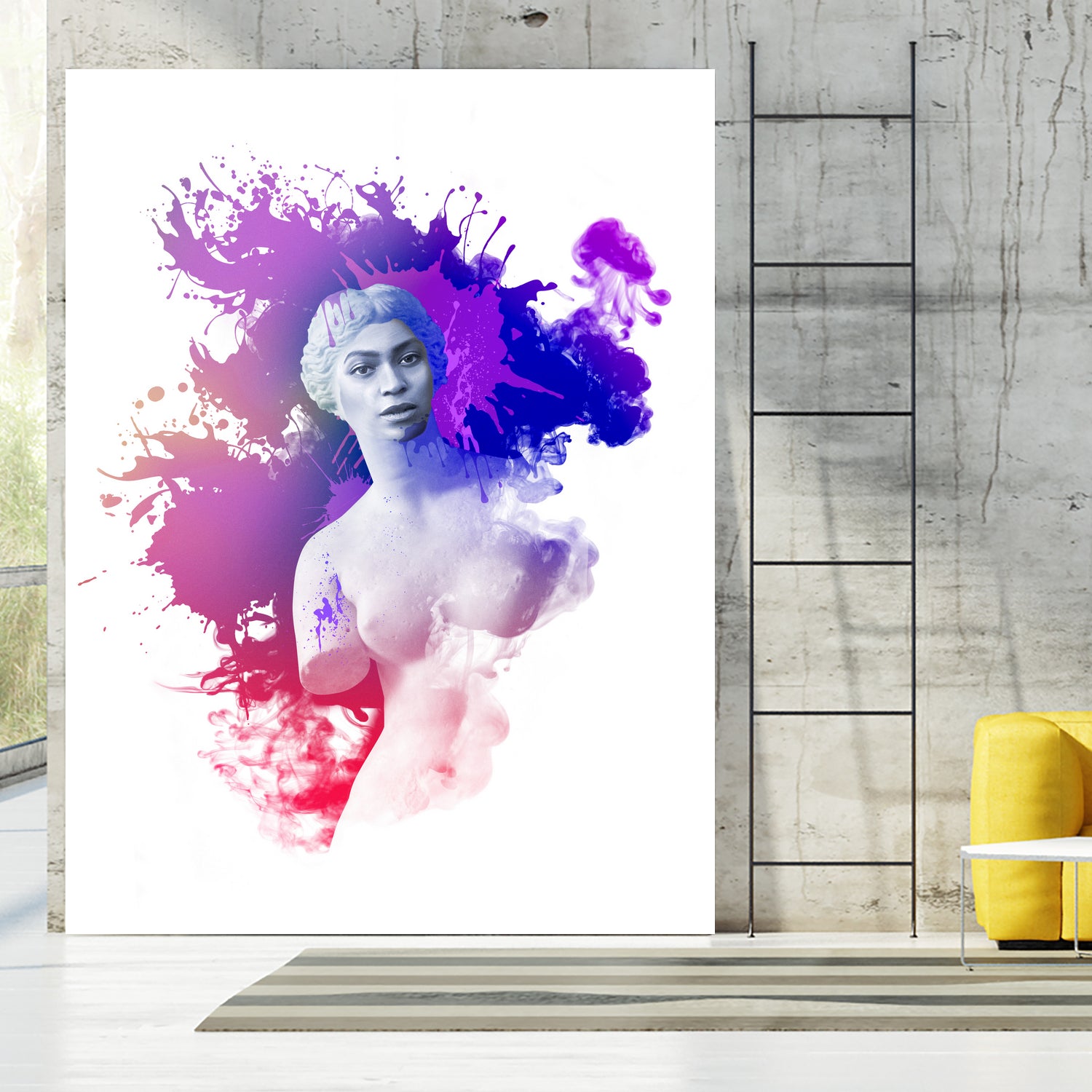 Beyoncé Venus by Pepe Psyche on GIANT ART - fuchsia digital painting