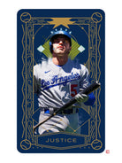 Dodgers Tarot: Justice by Claudia Labarca on GIANT ART - blue digital painting