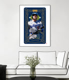 Dodgers Tarot: Justice by Claudia Labarca on GIANT ART - blue digital painting