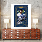 Dodgers Tarot: Justice by Claudia Labarca on GIANT ART - blue digital painting