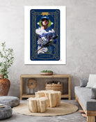 Dodgers Tarot: Justice by Claudia Labarca on GIANT ART - blue digital painting
