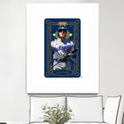 Dodgers Tarot: Justice by Claudia Labarca on GIANT ART - blue digital painting