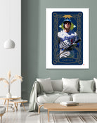 Dodgers Tarot: Justice by Claudia Labarca on GIANT ART - blue digital painting