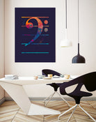 Bass Clef Color by Leandro Jorge on GIANT ART - blue vector illustration