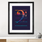 Bass Clef Color by Leandro Jorge on GIANT ART - blue vector illustration