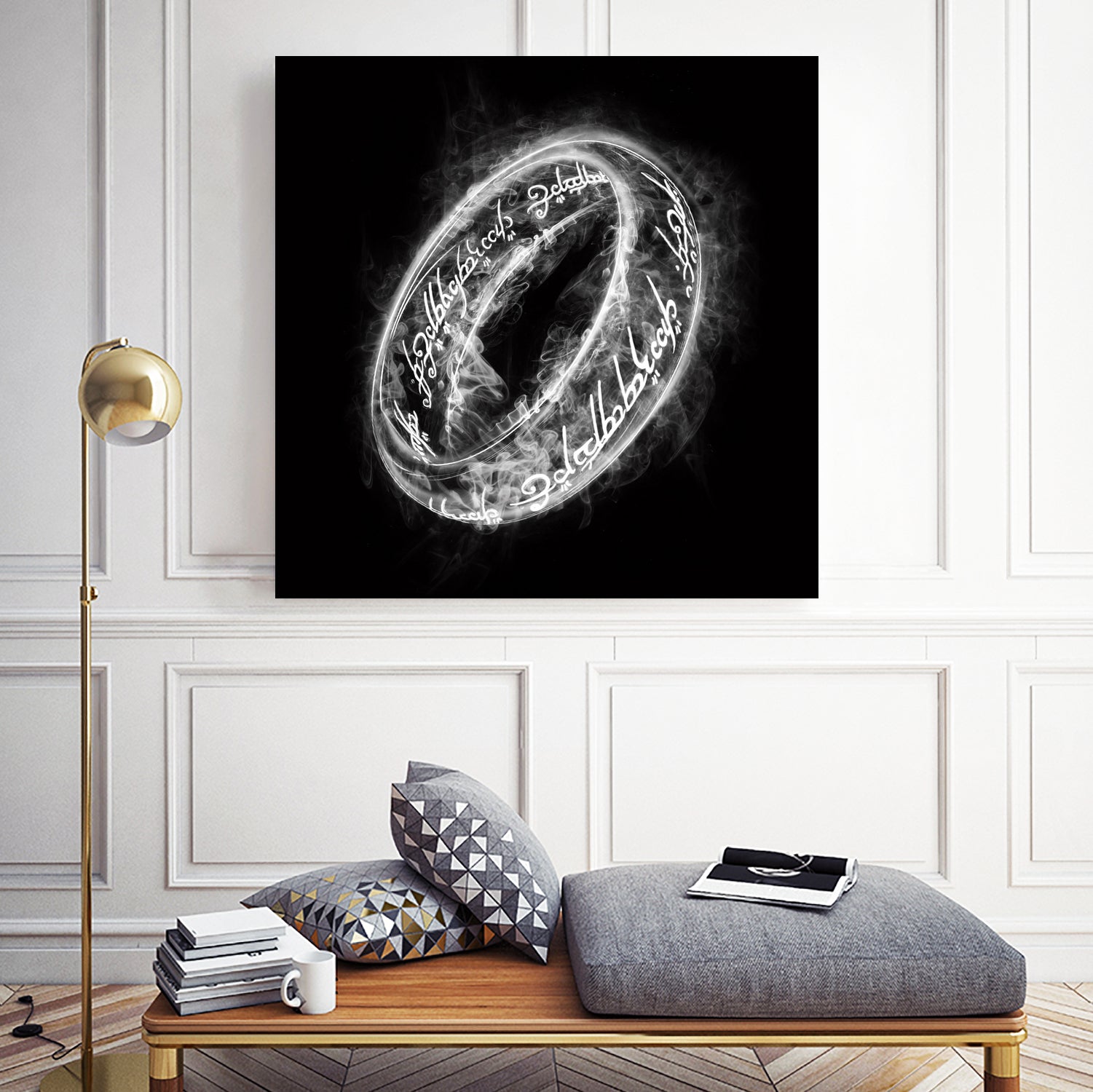 Smoky Ring by bruno clasca on GIANT ART - black digital drawing