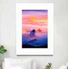 Sunrise Mountain by Andrius Zaxa on GIANT ART - orange digital painting