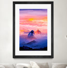 Sunrise Mountain by Andrius Zaxa on GIANT ART - orange digital painting