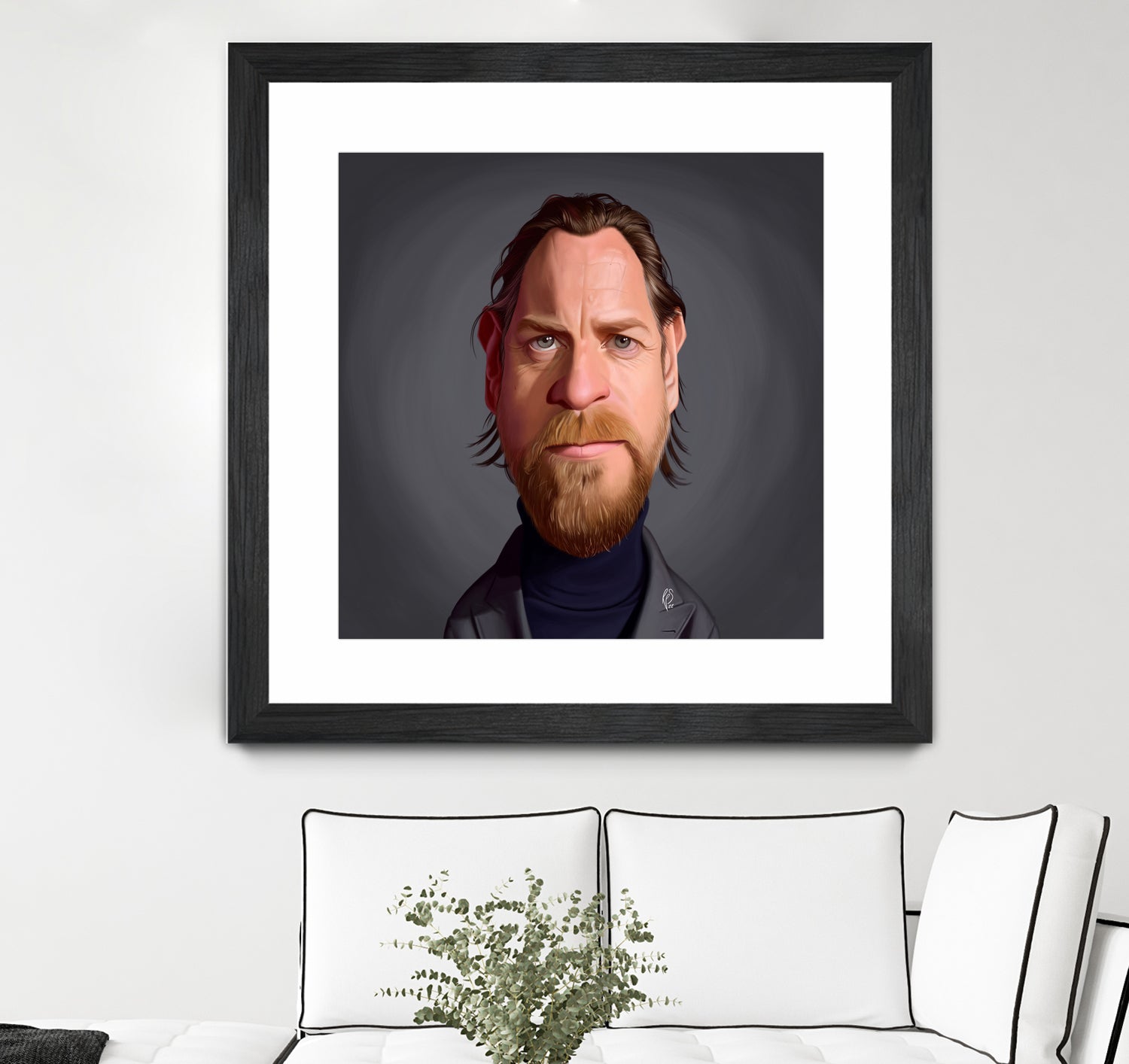 Ewan McGregor by Rob Snow on GIANT ART - gray digital painting