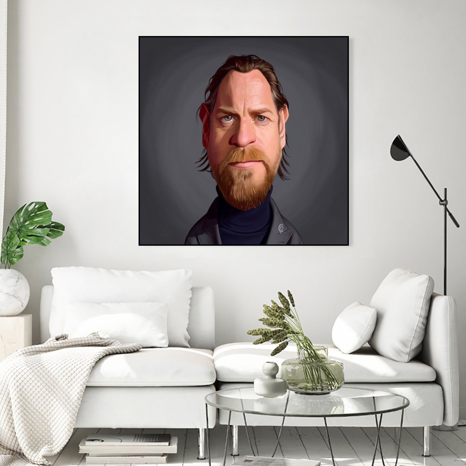 Ewan McGregor by Rob Snow on GIANT ART - gray digital painting