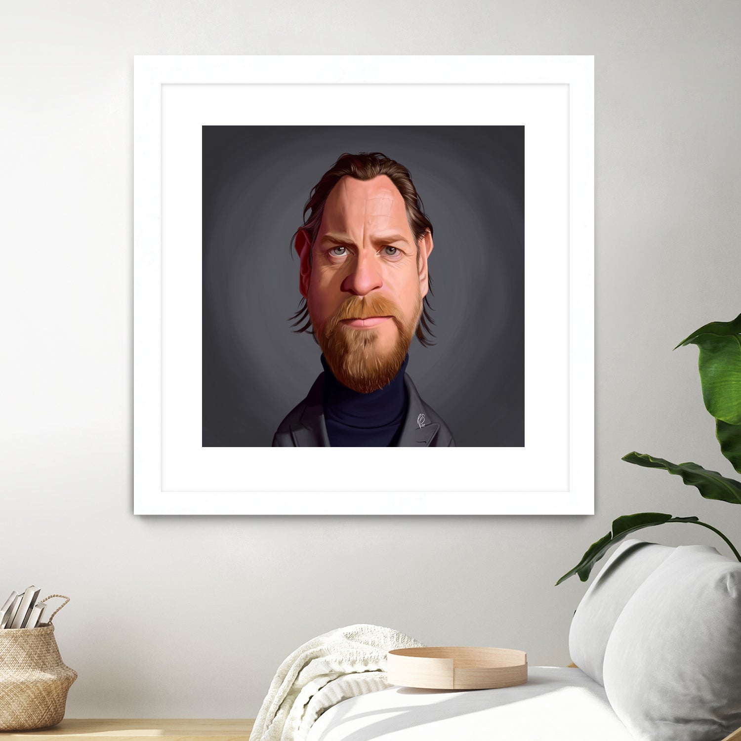 Ewan McGregor by Rob Snow on GIANT ART - gray digital painting