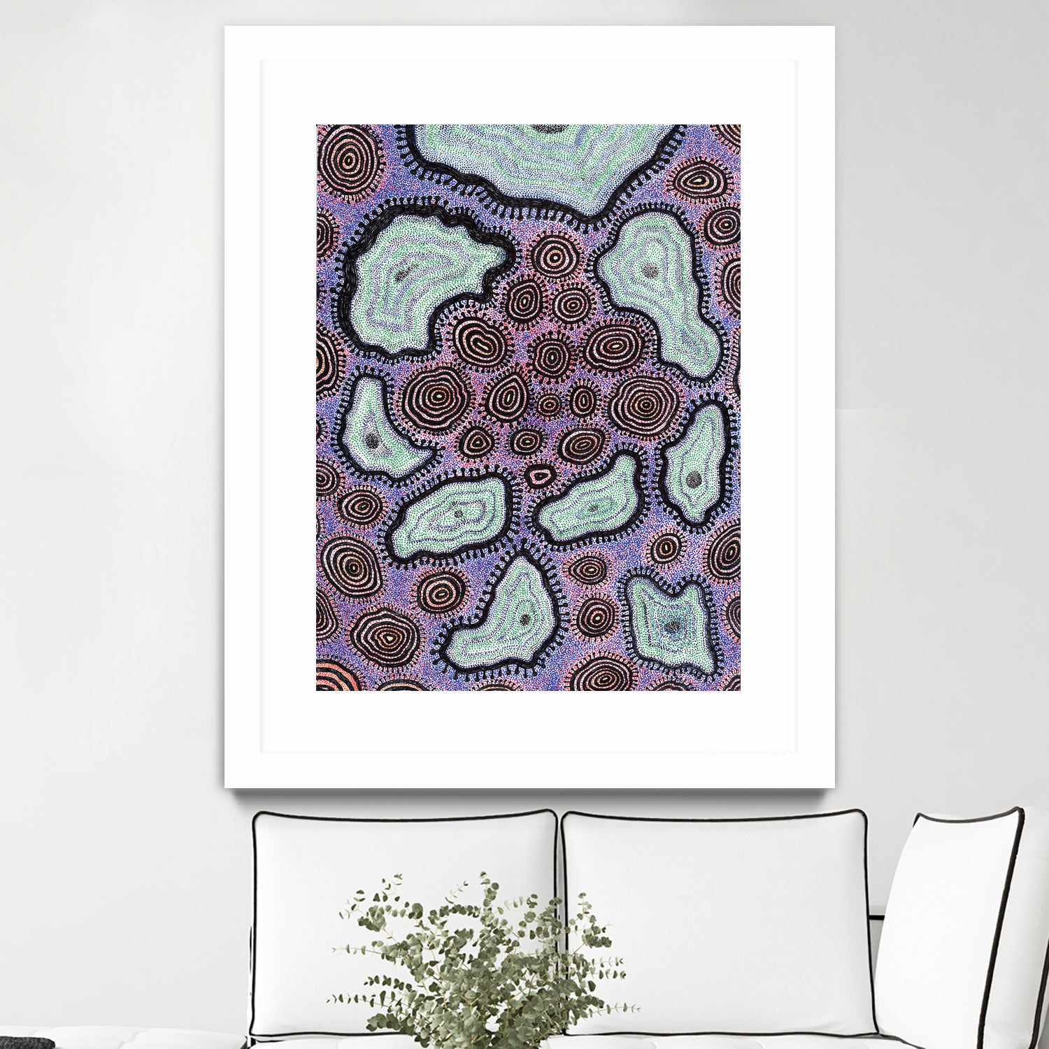 Cells by Victor Fitzsimons on GIANT ART - fuchsia mixed media