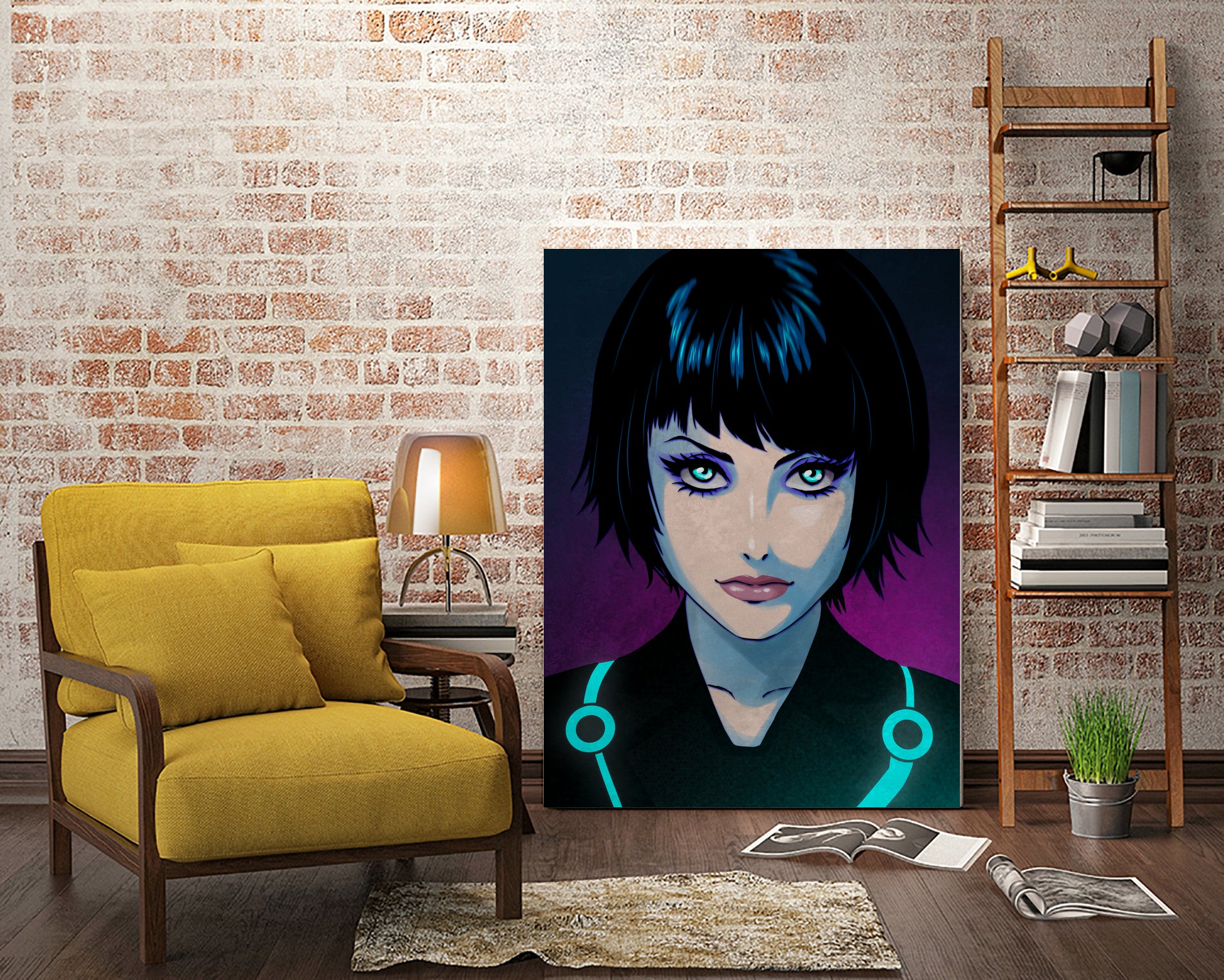 Quorra - Tron Legacy by Juan Hodgson on GIANT ART - fuchsia digital painting