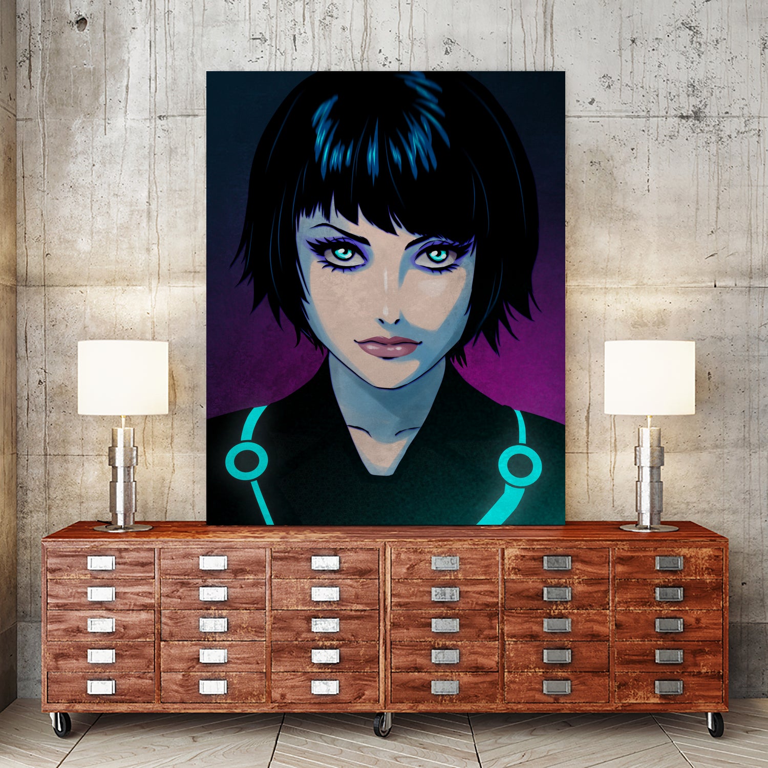 Quorra - Tron Legacy by Juan Hodgson on GIANT ART - fuchsia digital painting