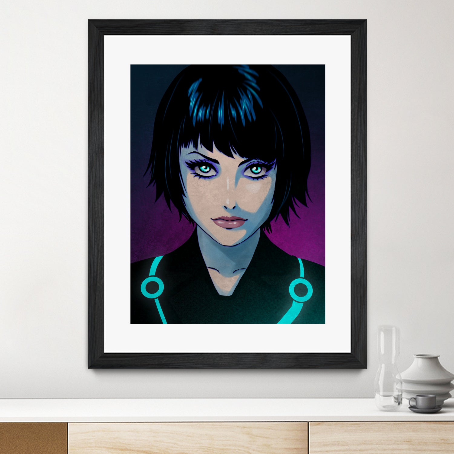 Quorra - Tron Legacy by Juan Hodgson on GIANT ART - fuchsia digital painting