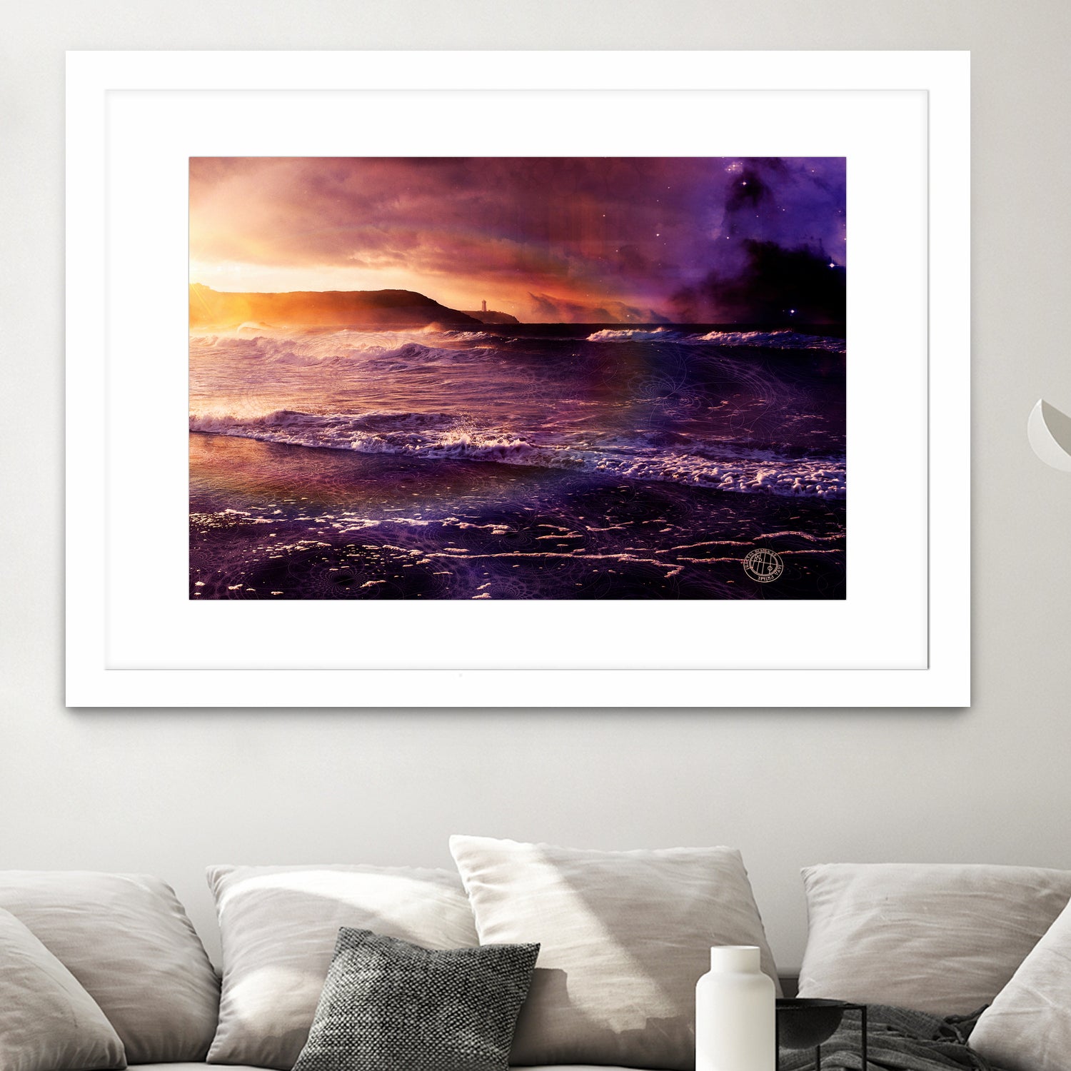 On the Horizon of the Infinite by Jaya Prime on GIANT ART - fuchsia digital painting