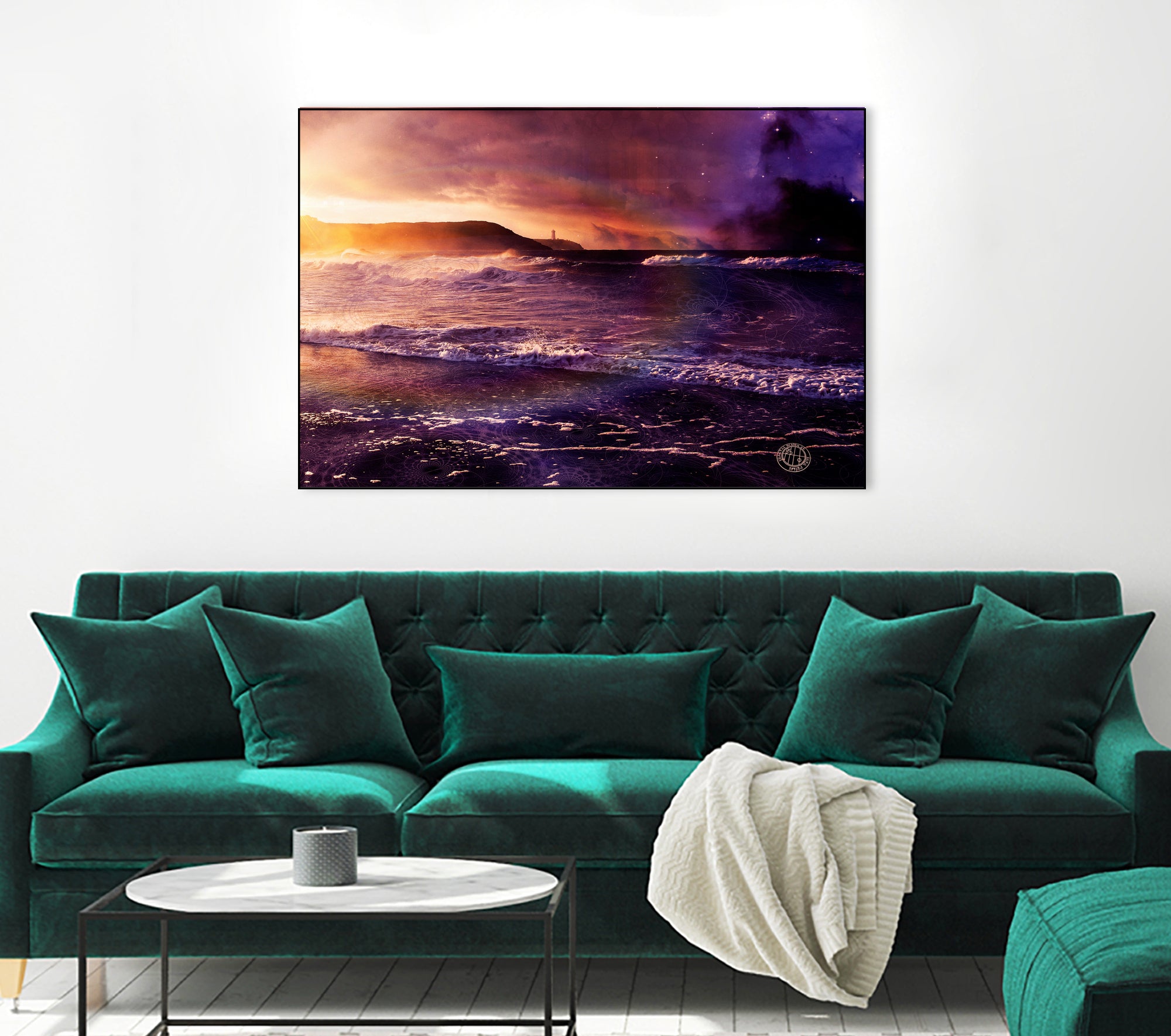 On the Horizon of the Infinite by Jaya Prime on GIANT ART - fuchsia digital painting