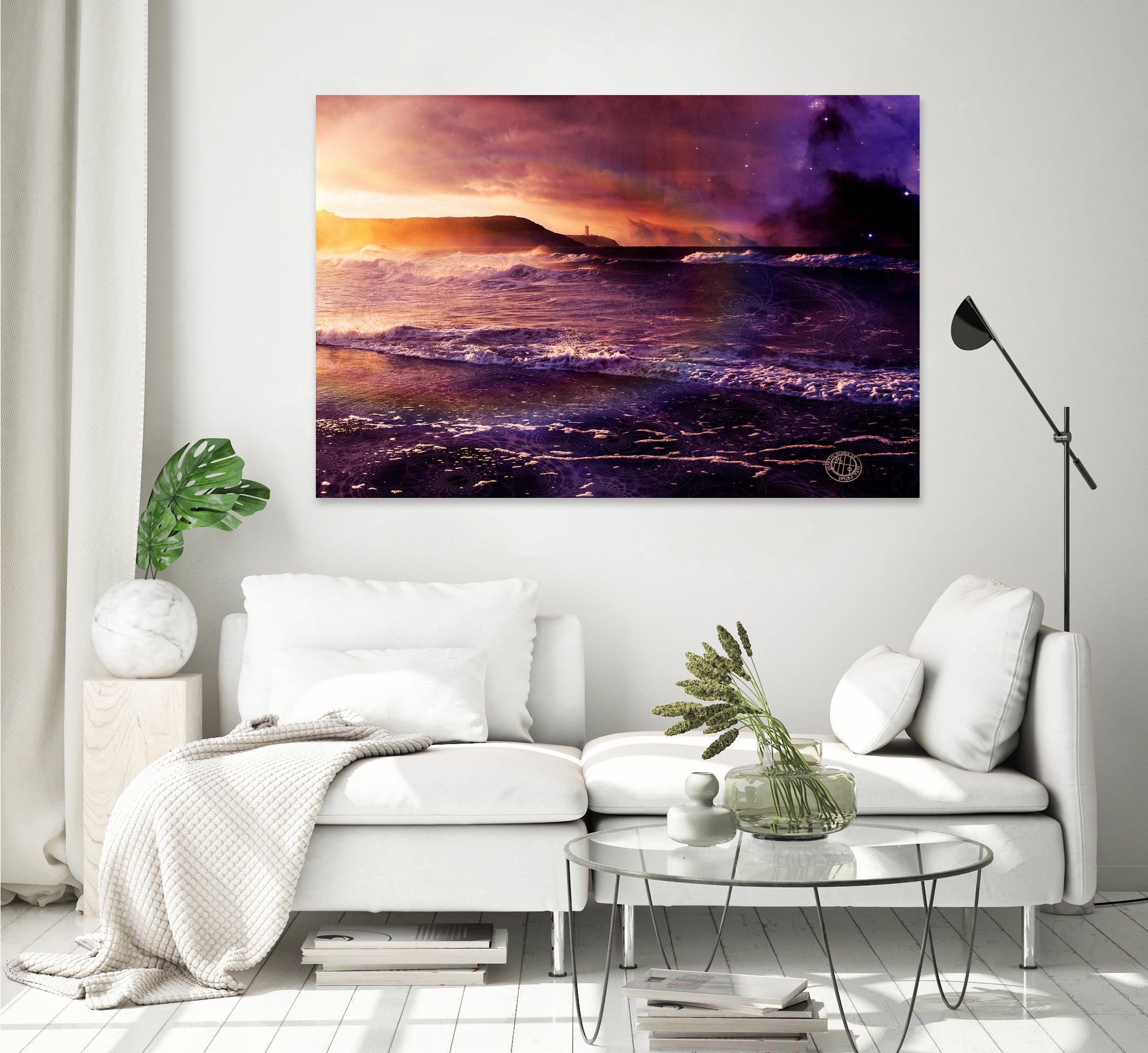 On the Horizon of the Infinite by Jaya Prime on GIANT ART - fuchsia digital painting