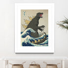 The Great Godzilla Off Kanagawa by Michael Buxton on GIANT ART - brown digital painting