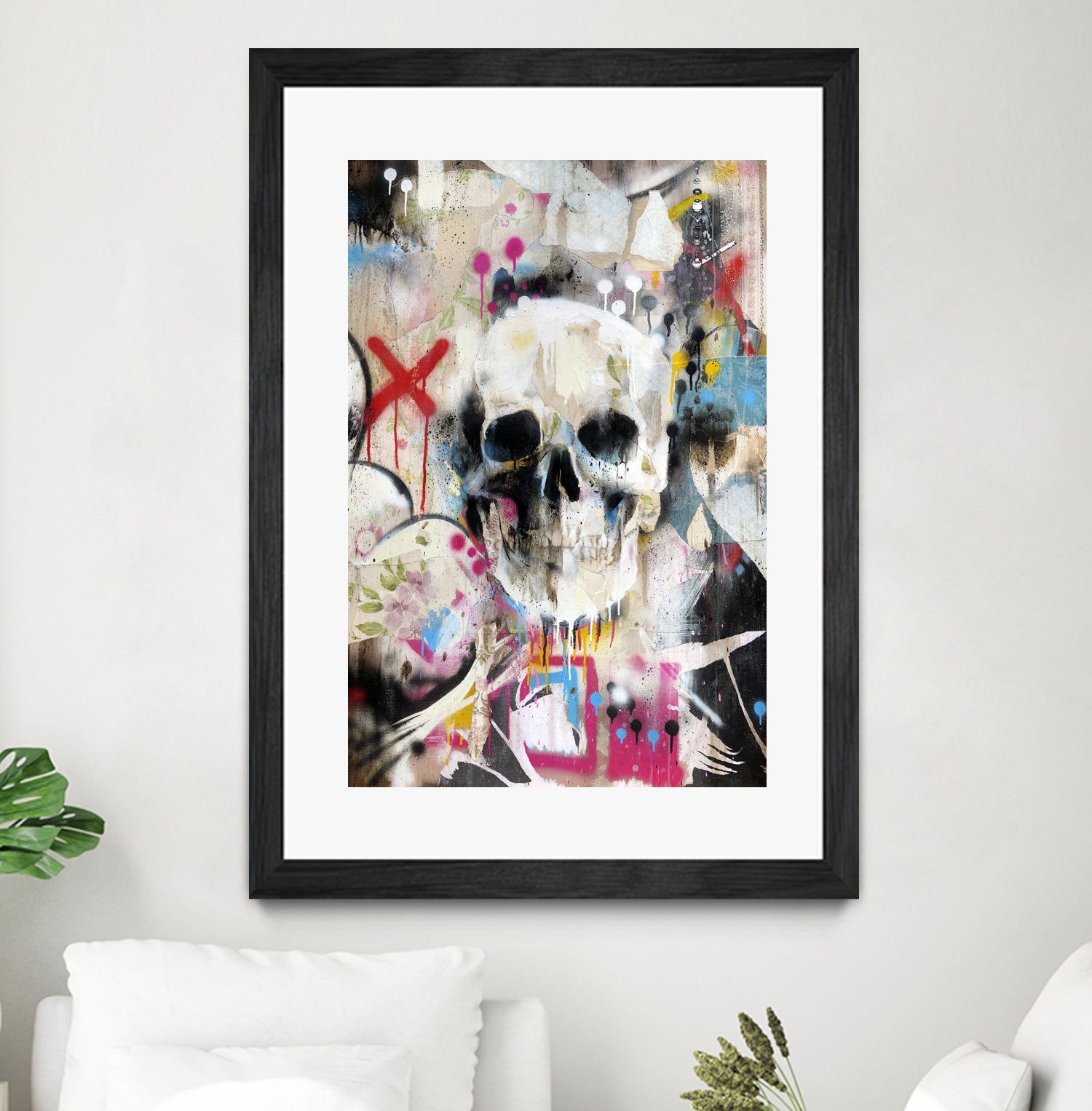 SKULL by Andrew Turner on GIANT ART - red mixed media