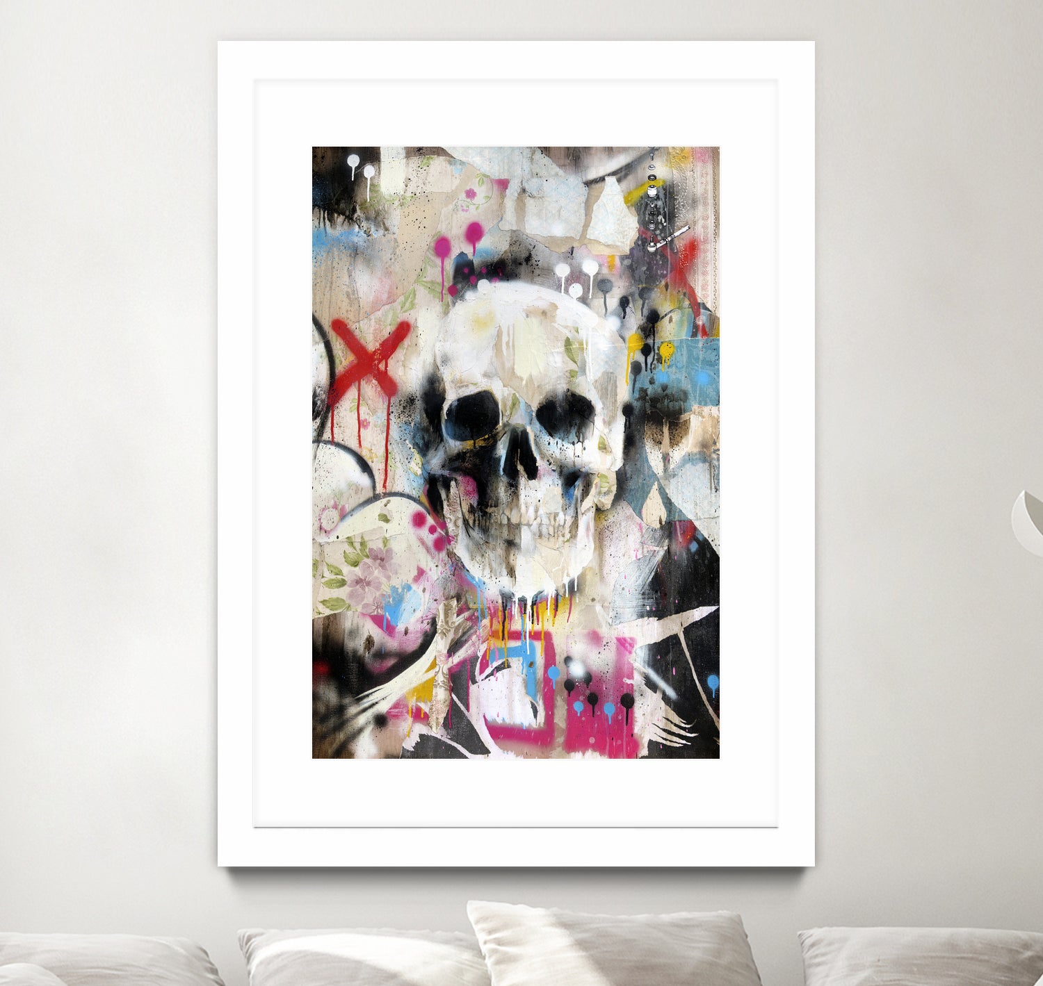 SKULL by Andrew Turner on GIANT ART - red mixed media