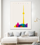 Shapes of Toronto by Yoni Alter on GIANT ART - yellow digital drawing