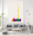 Shapes of Toronto by Yoni Alter on GIANT ART - yellow digital drawing