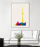 Shapes of Toronto by Yoni Alter on GIANT ART - yellow digital drawing