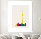 Shapes of Toronto by Yoni Alter on GIANT ART - yellow digital drawing