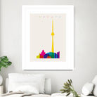 Shapes of Toronto by Yoni Alter on GIANT ART - yellow digital drawing