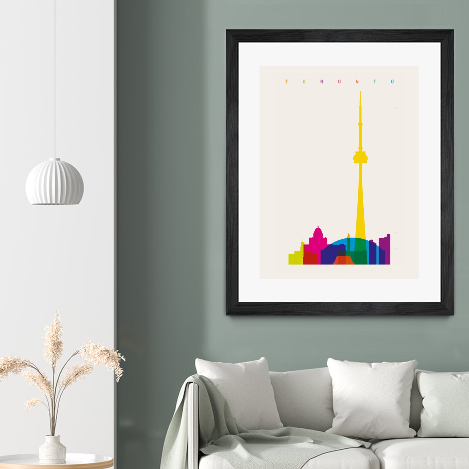 Shapes of Toronto by Yoni Alter on GIANT ART - yellow digital drawing