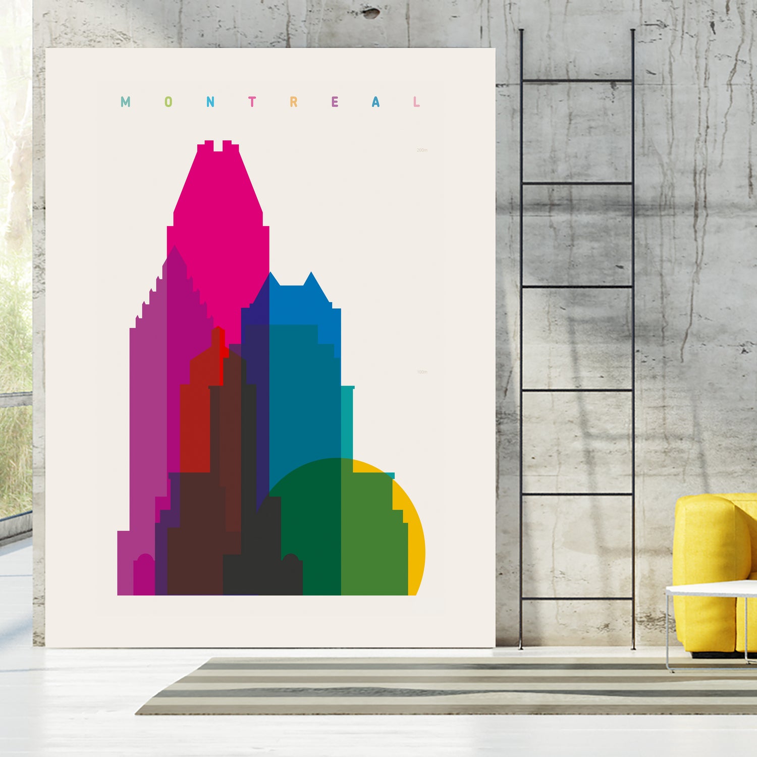 Shapes of Montreal by Yoni Alter on GIANT ART - photo illustration