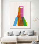 Shapes of Madrid by Yoni Alter on GIANT ART - photo illustration