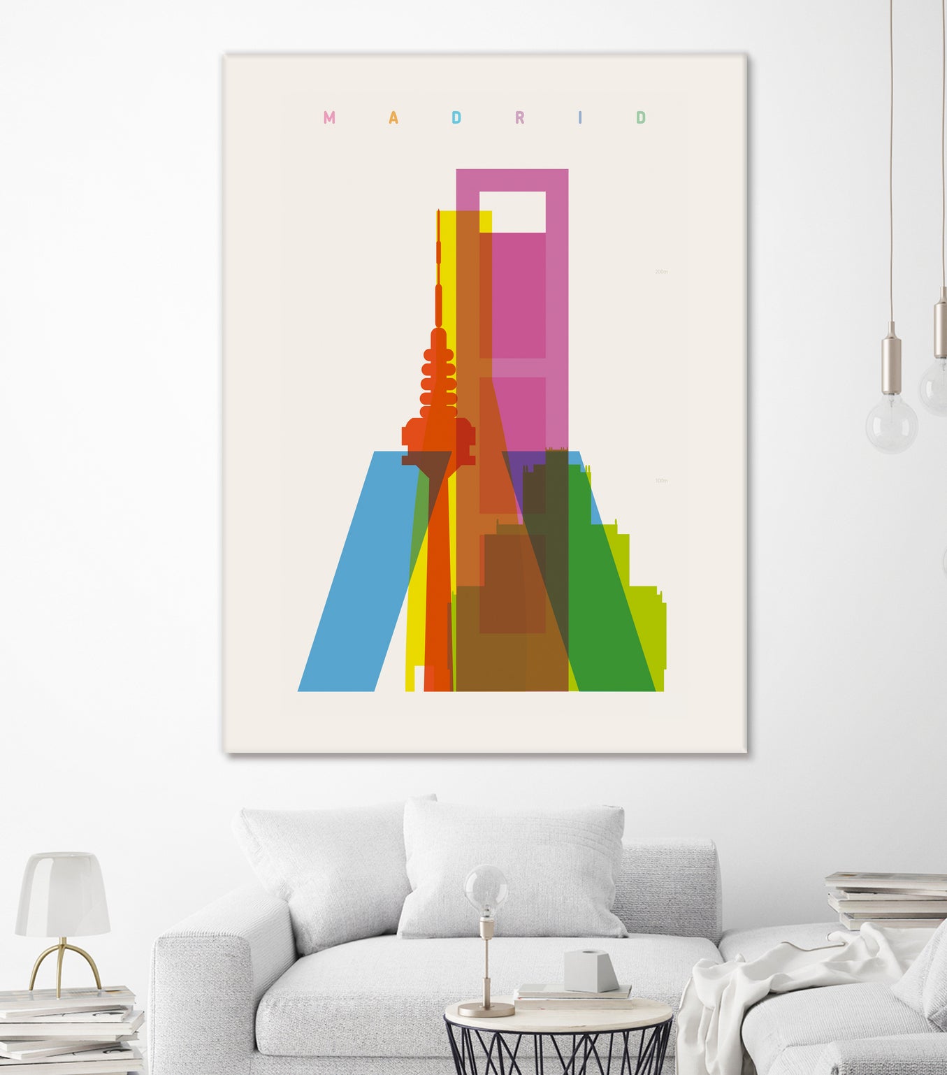 Shapes of Madrid by Yoni Alter on GIANT ART - photo illustration