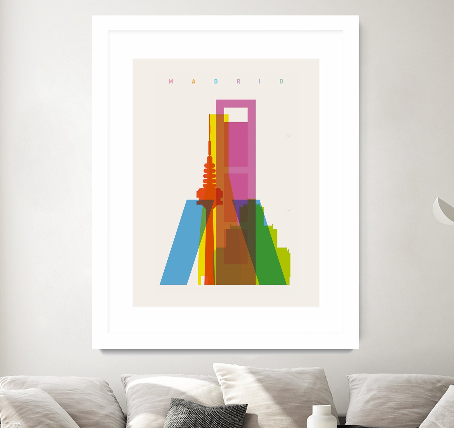 Shapes of Madrid by Yoni Alter on GIANT ART - photo illustration