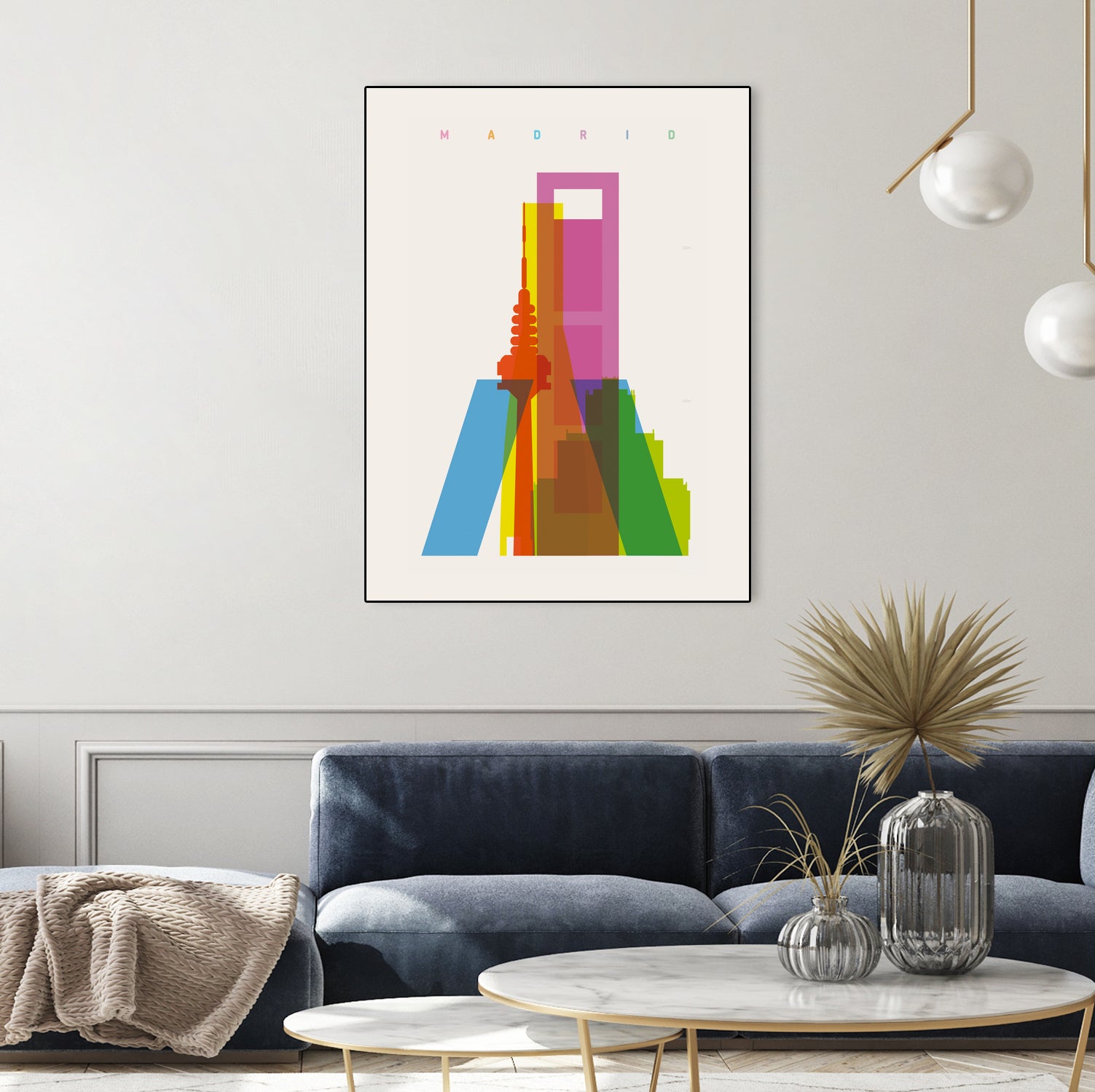 Shapes of Madrid by Yoni Alter on GIANT ART - photo illustration