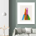 Shapes of Madrid by Yoni Alter on GIANT ART - photo illustration