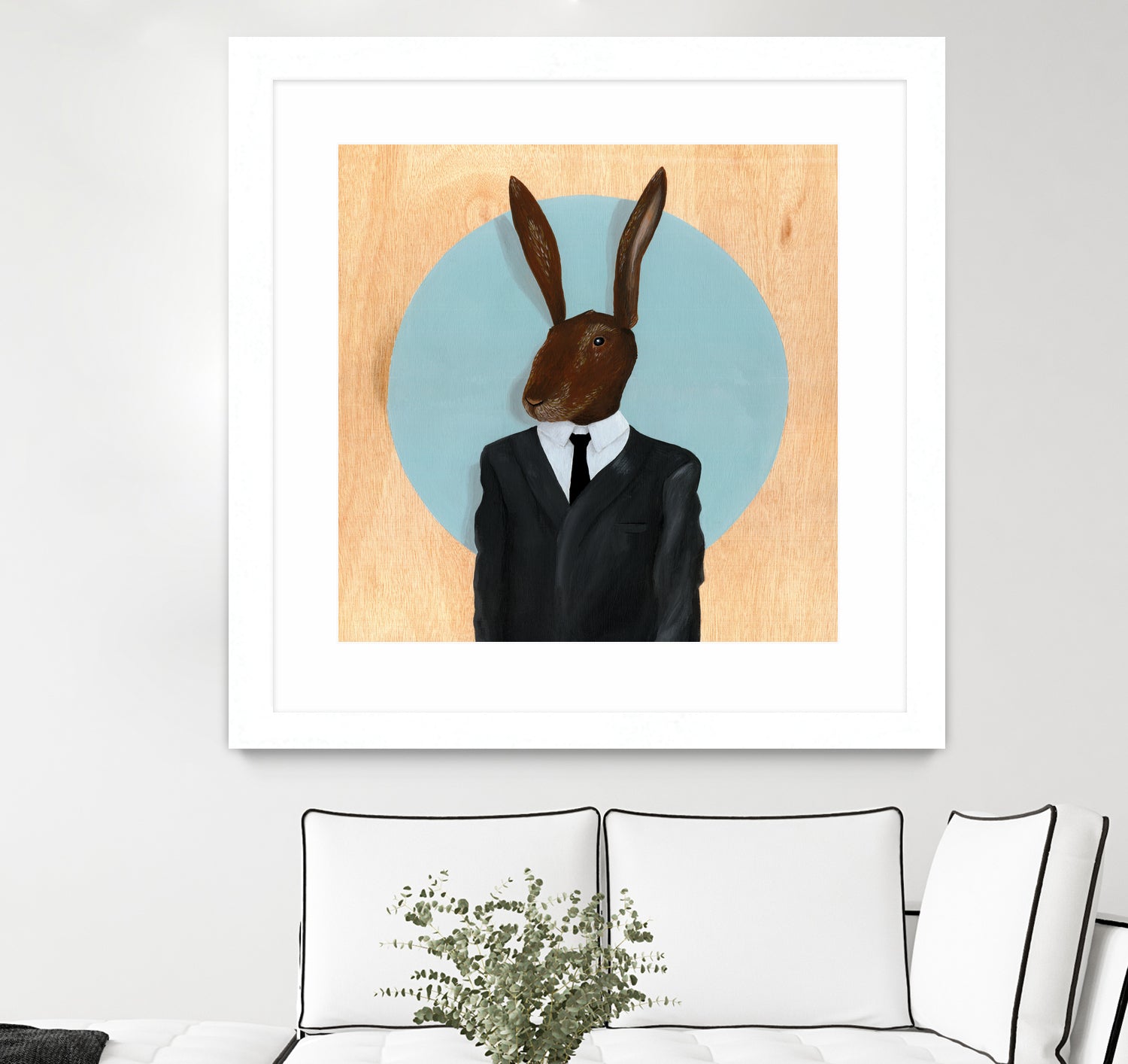 David Lynch - Rabbit by Andrew Turner on GIANT ART - blue mixed media