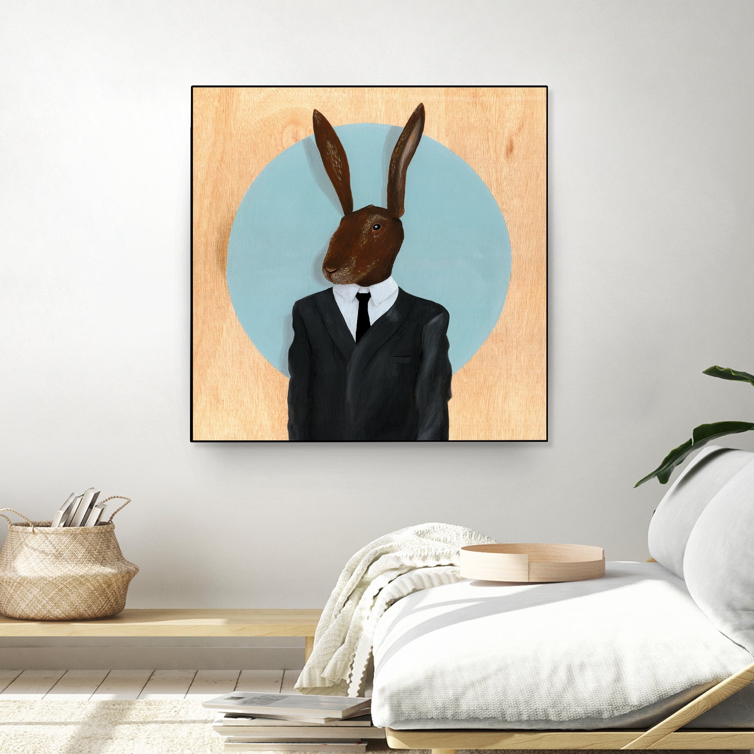 David Lynch - Rabbit by Andrew Turner on GIANT ART - blue mixed media