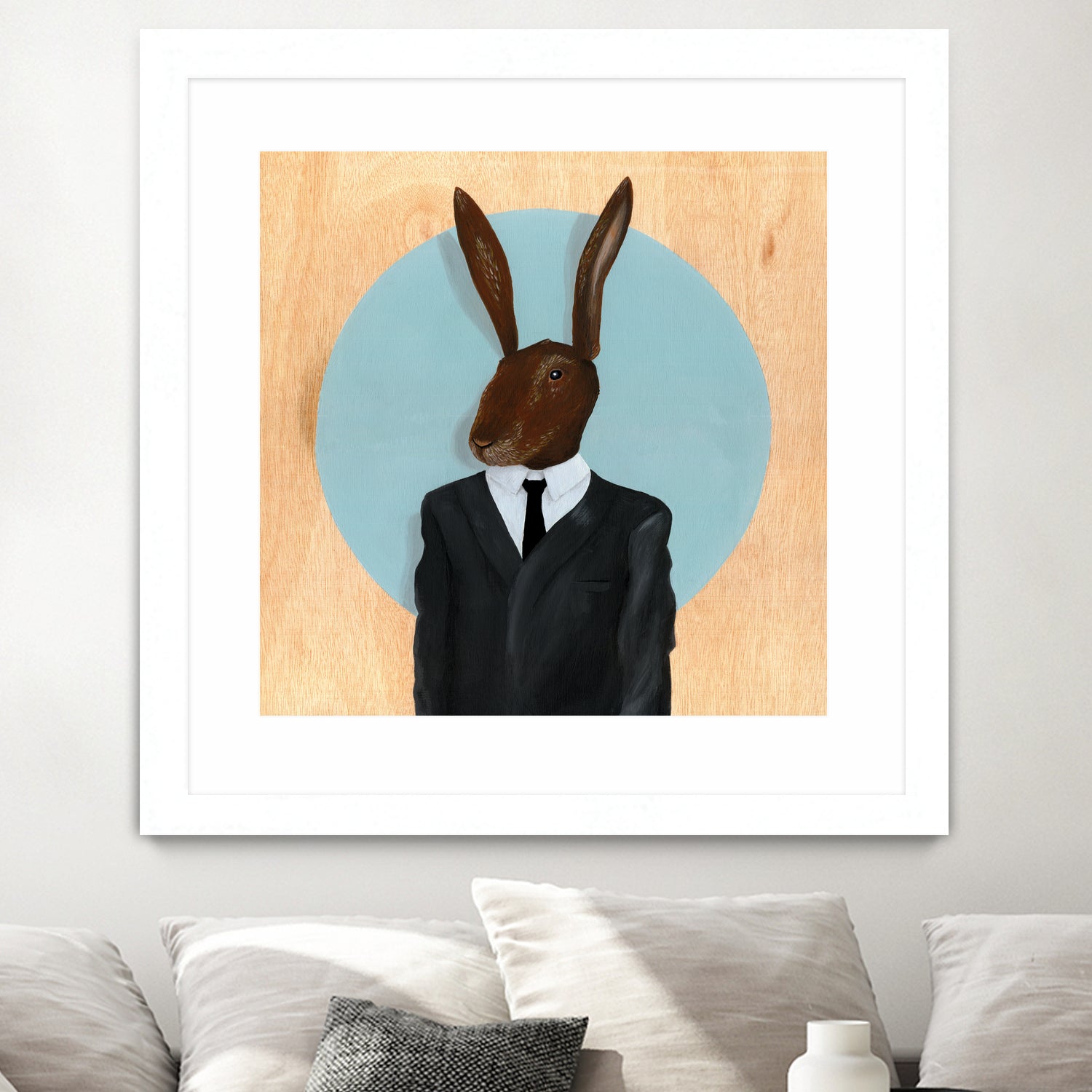 David Lynch - Rabbit by Andrew Turner on GIANT ART - blue mixed media