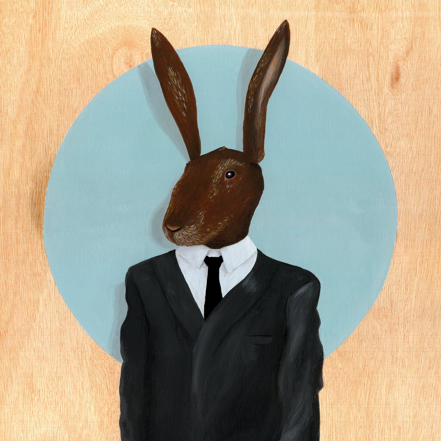 David Lynch - Rabbit by Andrew Turner on GIANT ART - blue mixed media