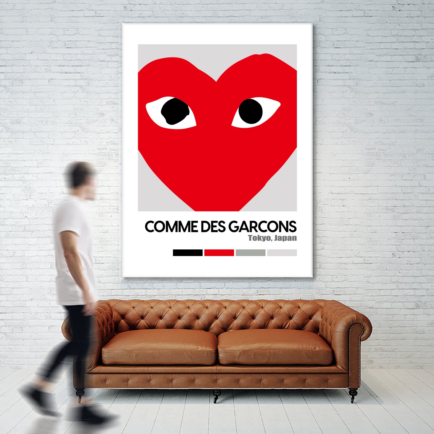 Red Hearts Eyes Hypebeast Luxury Fashion Poster by XingChen Lu on GIANT ART - red typography